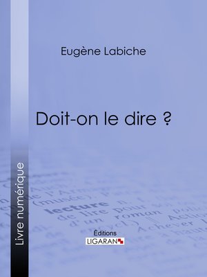 cover image of Doit-on le dire ?